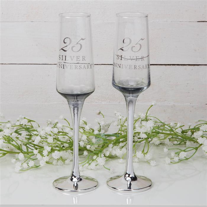 Amore Straight Flute Set of 2  25th Anniversary