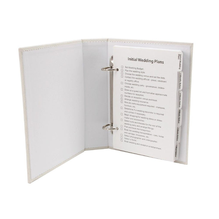 Amore Faux Suede Wedding Planner