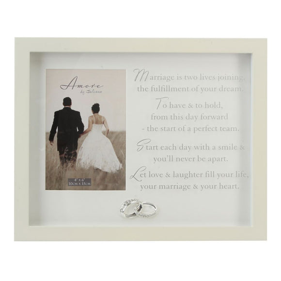 Amore Wedding Photo Frame with Marriage Verse