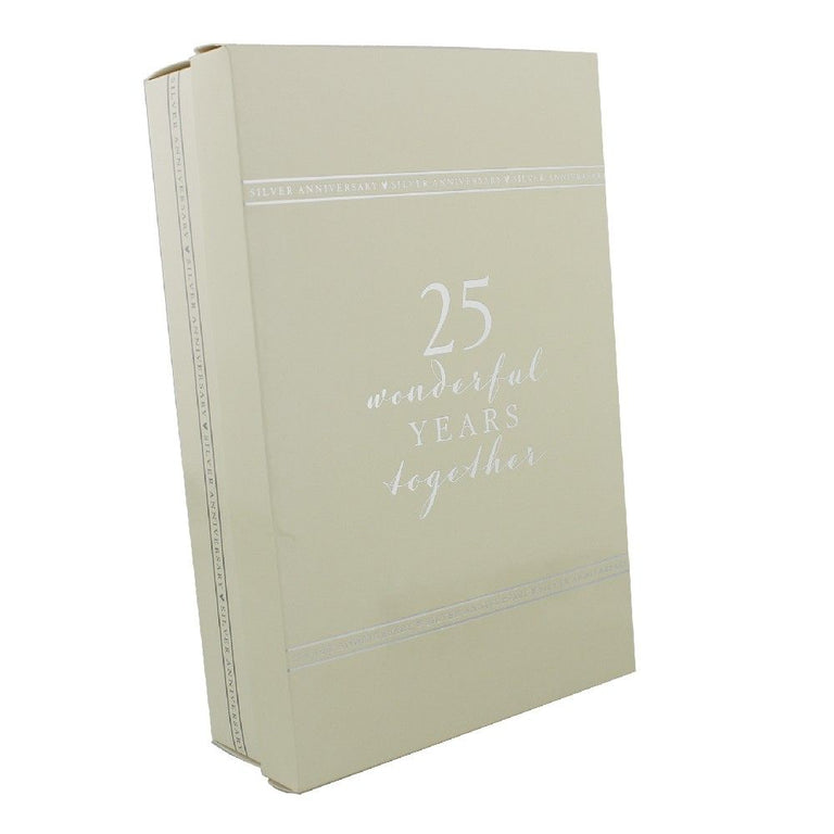 Amore Champagne Flute Set  25th Anniversary