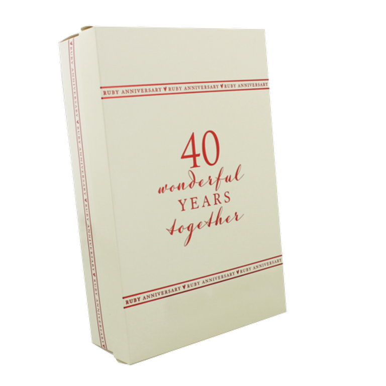 AMORE BY JULIANA CHAMPAGNE FLUTE SET  40TH ANNIVERSARY