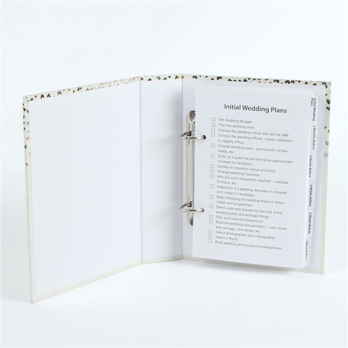 Amore Little Hearts Wedding Planner with Divider