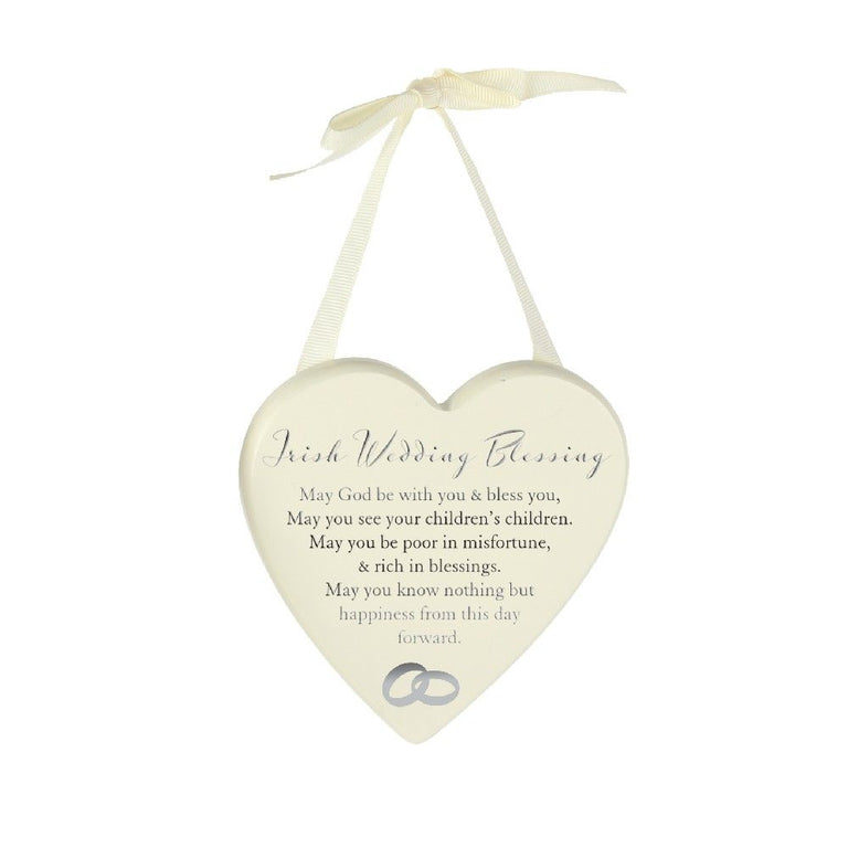 Amore Heart Plaque  Irish Wedding Blessing