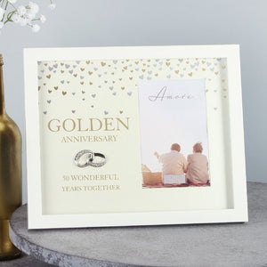 Showered with Love Frame  Golden Anniversary