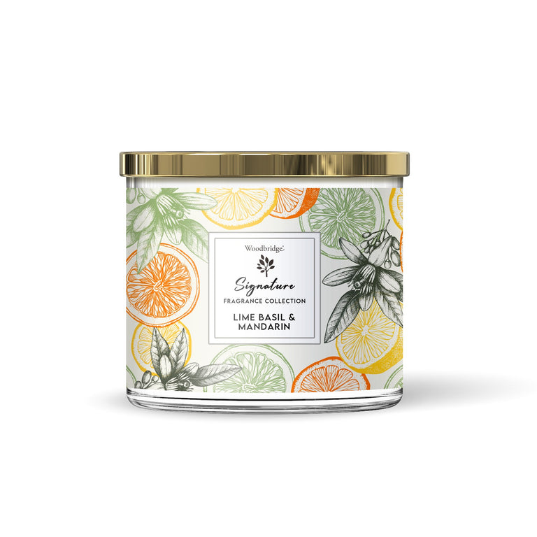 Lime Basil  Mandarin Wax Tumbler Candle Jar